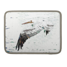 Luva da aleta do rickshaw da arte dos pelicanos bolsa para MacBook