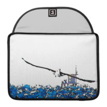 Luva da aleta do rickshaw dos pelicanos bolsas para MacBook