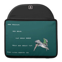Luva da aleta do rickshaw dos pelicanos bolsa para MacBook pro