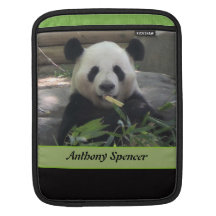 Luva do iPad do urso de panda Bolsas De iPad