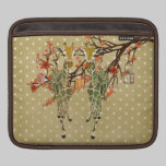 Luva dourada do iPad do jardim de rosas dos girafa capas para ipad da rickshaw