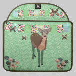 Luva floral cor-de-rosa pintada de Macbook do verd capas para macbook da rickshaw