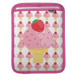 Luva lunática do iPad do gelado de morango Bolsas Para iPad