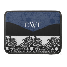 Luva personalizada da aleta do rickshaw do damasco bolsas MacBook pro