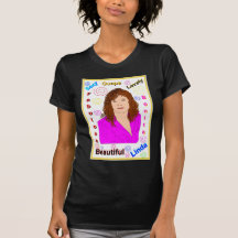 Luz Bonita em produtos roxos Tshirts