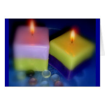 luz de vela cartões
