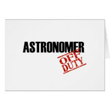 Luz do astrónomo cartao