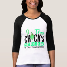 Luz ida pintinho da DOENÇA CELÍACA - verde T-shirts