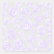 Luz - teste padrão do rosa do roxo no cinza pálido adesivos quadrados