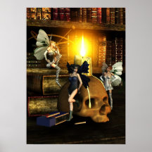 luzes feericamente - poster da arte da fantasia