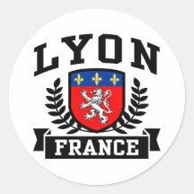 Lyon Adesivo Em Formato Redondo