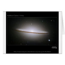 M104, a galáxia do Sombrero (NGC 4594) Cartao