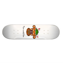 Macaco alaranjado do zombi skate
