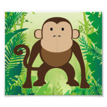 Macaco bonito impressão de foto