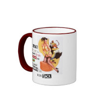 Macaco nela para trás caneca