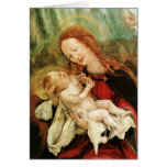 Madonna com criança cartões