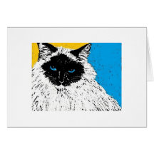 maisie o gato do ragdoll cartões