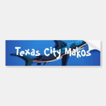 Makos da cidade de Texas Adesivo