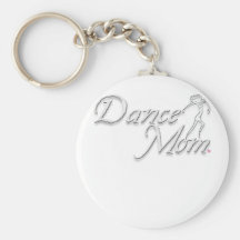 mamã branca da dança para o preto chaveiro