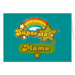 Mama da estrela mundial cartão