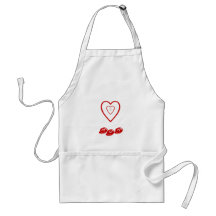 Mamã w/hearts, avental