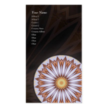 Mandala deliciosa - cartão de visita vertical