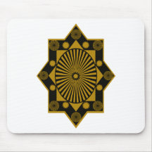 MANDALA TAN PRETO MOUSE PAD