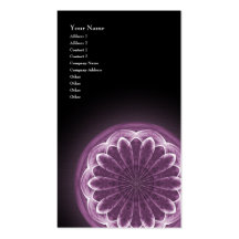 Mandala violeta das pétalas - cartão de visita ver