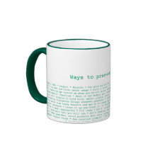 "Maneiras de preservar caneca da natureza"