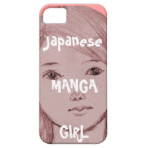 Manga japão da menina capa de iPhone 5 Case-Mate