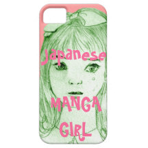 Manga japão da menina capa iPhone 5
