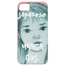 Manga japão da menina capas iPhone 5 Case-Mate