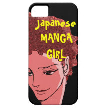 Manga japão da menina capas iPhone 5 Case-Mate