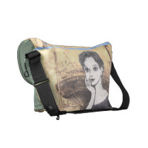 manga japão do desenho da menina bolsas mensageiro