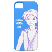 manga japão do menino capa de iPhone 5 Case-Mate