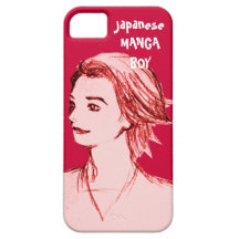 manga japão do menino capa iPhone 5 Case-Mate