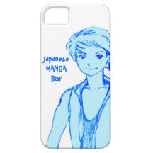 manga japão do menino capas de iPhone 5 Case-Mate