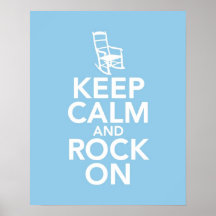 Mantenha a calma e balance-a sobre posters