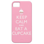 Mantenha a calma e coma um cupcake {o rosa} capas de iPhone 5 Case-Mate
