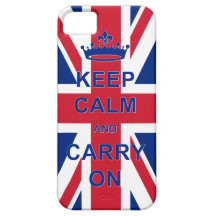 Mantenha a calma e continue com Union Jack Capas iPhone 5