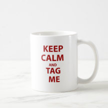 Mantenha a calma e etiquete-me caneca