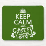 Mantenha a calma e tenha uma bebida (irlandês) (al mousepads