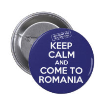 MANTENHA A CALMA E VENHA A ROMANIA - botão Boton