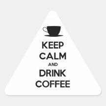 Mantenha café calmo e da bebida adesivos