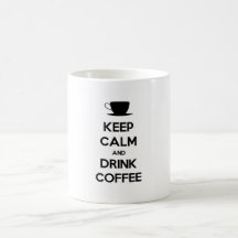 Mantenha café calmo e da bebida caneca