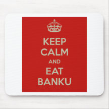 mantenha calmo e coma o banku mouse pads