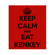 mantenha calmo e coma o kenkey cartao postal