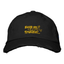 Mantenha em Truckin com nome personalizado Bonés