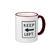 MANTENHA O SINAL ESQUERDO CANECA