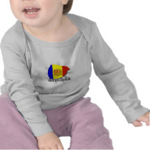 Mapa 2,0 da bandeira de Andorra Camiseta